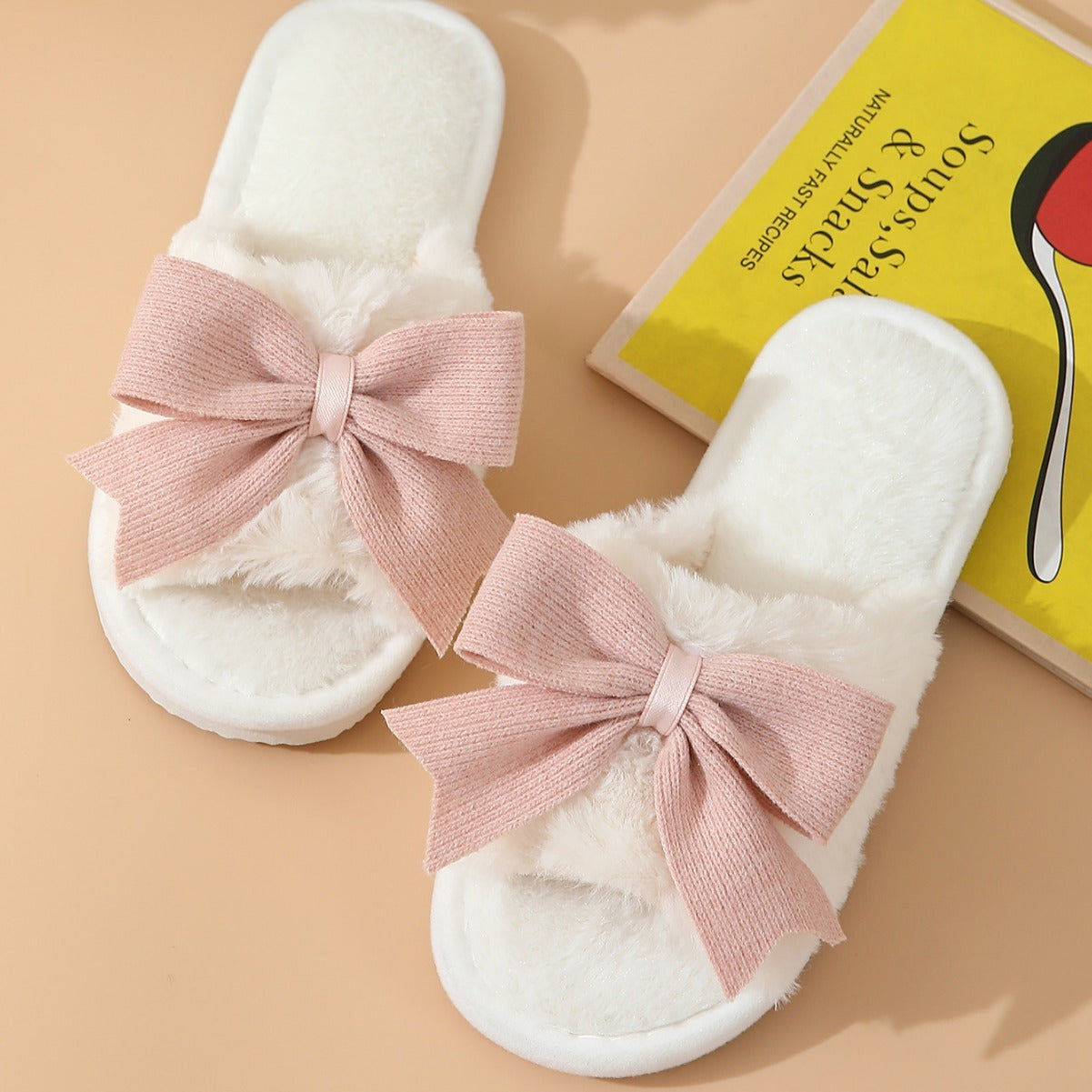 Women’s Bow Cotton Slippers