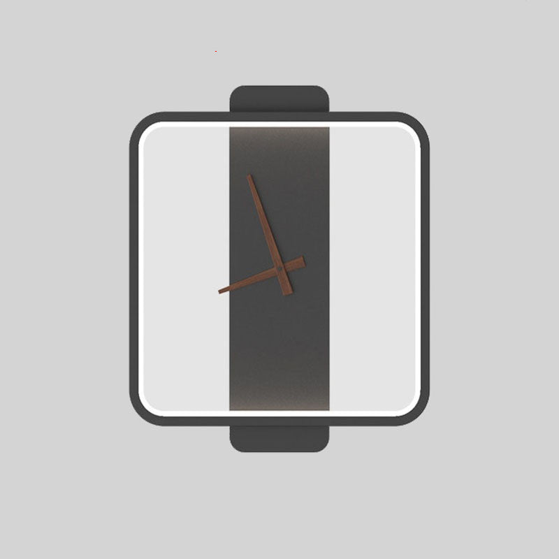 Nordic Wall Lamp with Clock