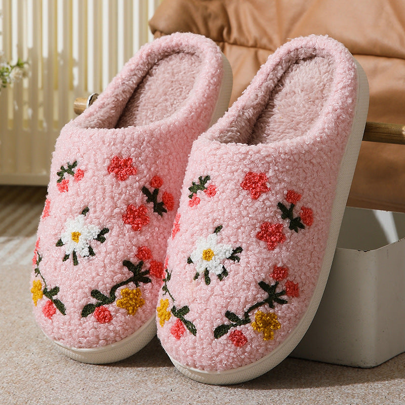 Floral Cotton Slippers
