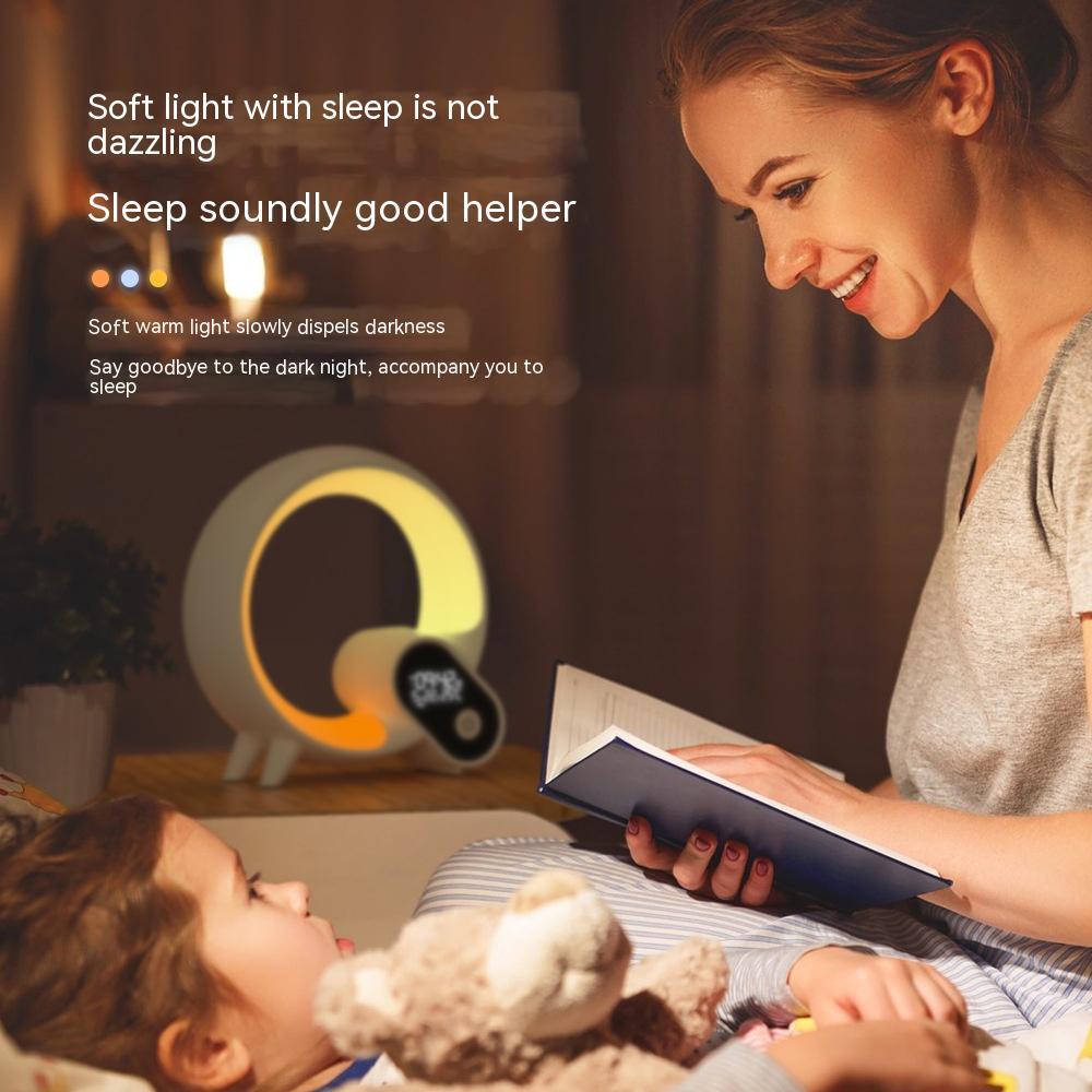 Q Light Sunrise Alarm Clock And Bluetooth Speaker.