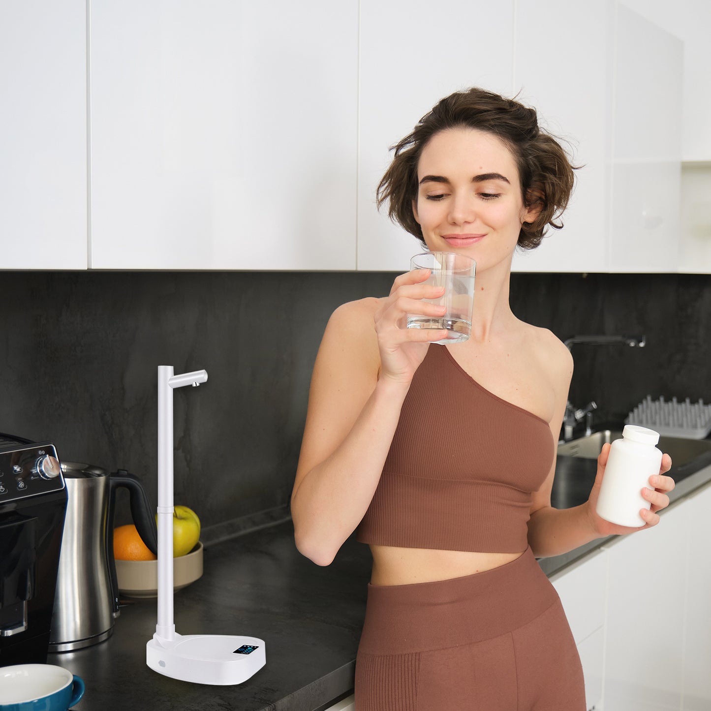 Automatic Rechargeable Water Dispenser with Stand – Desktop Bottle Pump