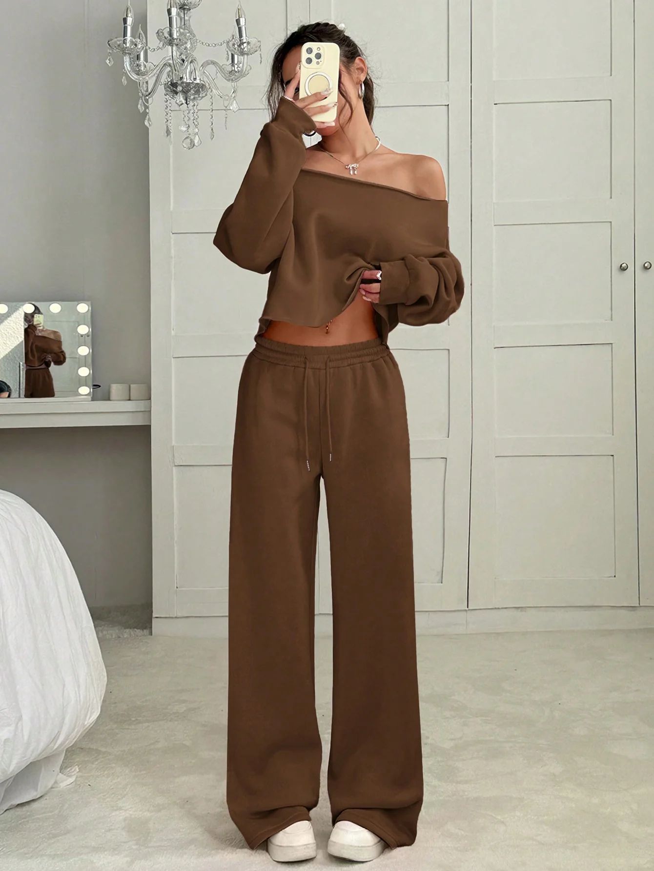 Autumn & Winter Two-Piece Sweater and Trousers Set