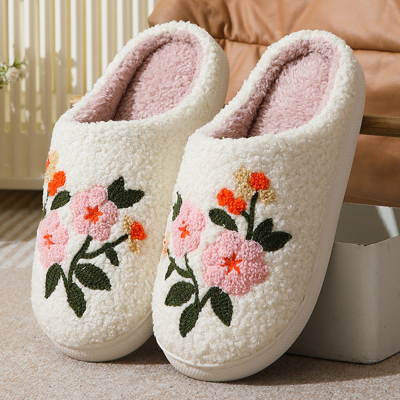 Floral Cotton Slippers