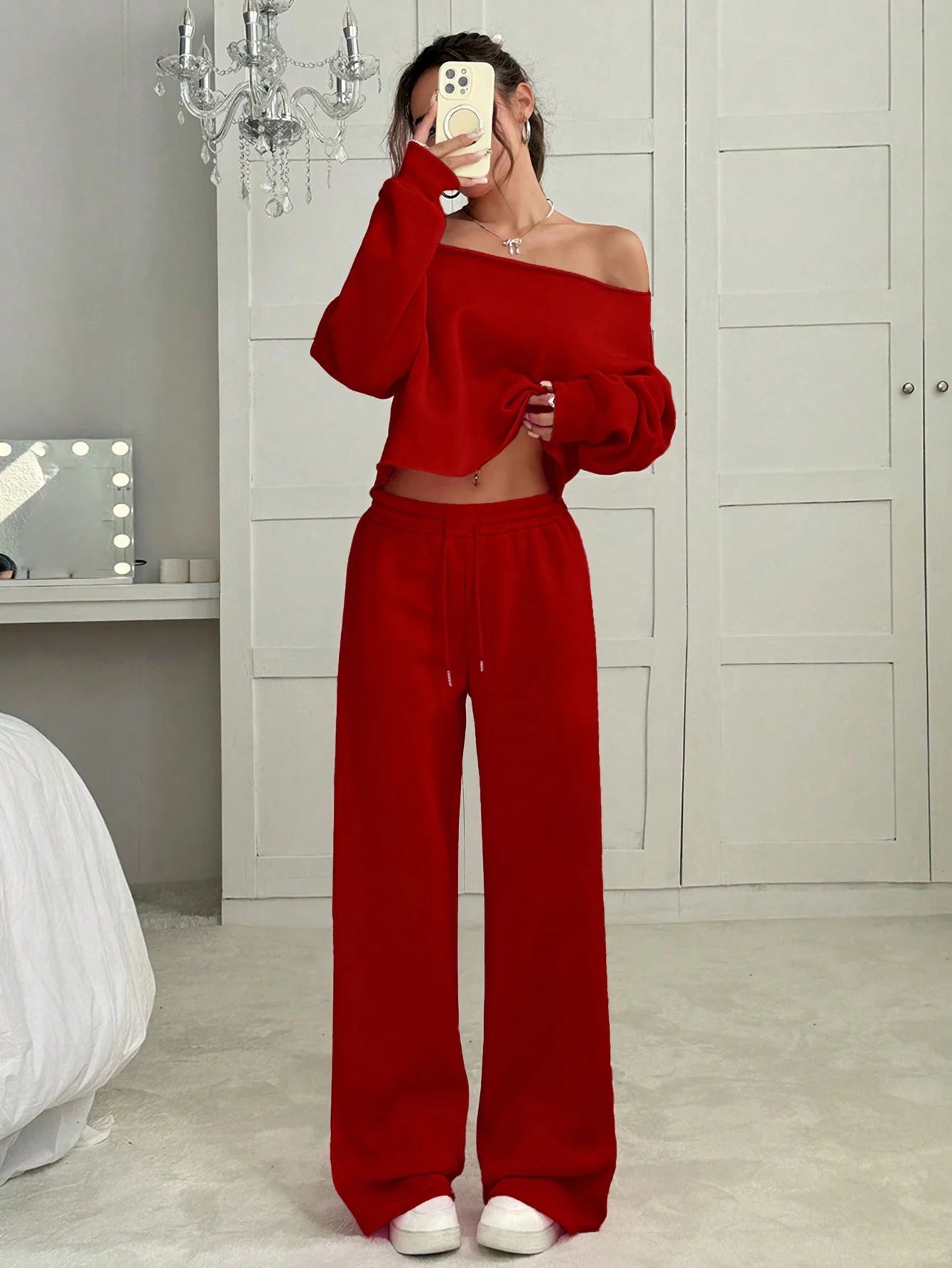 Autumn & Winter Two-Piece Sweater and Trousers Set