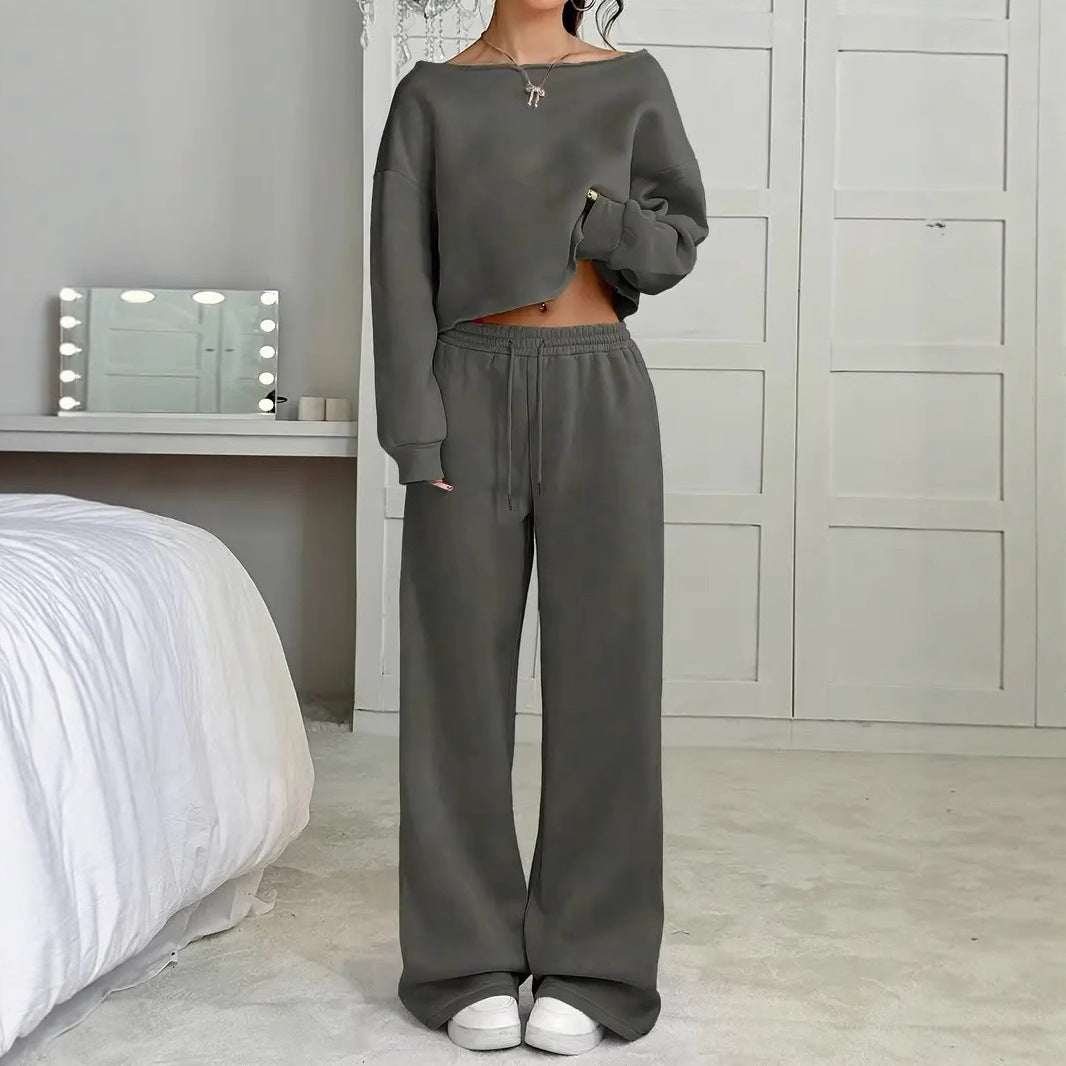 Autumn & Winter Two-Piece Sweater and Trousers Set
