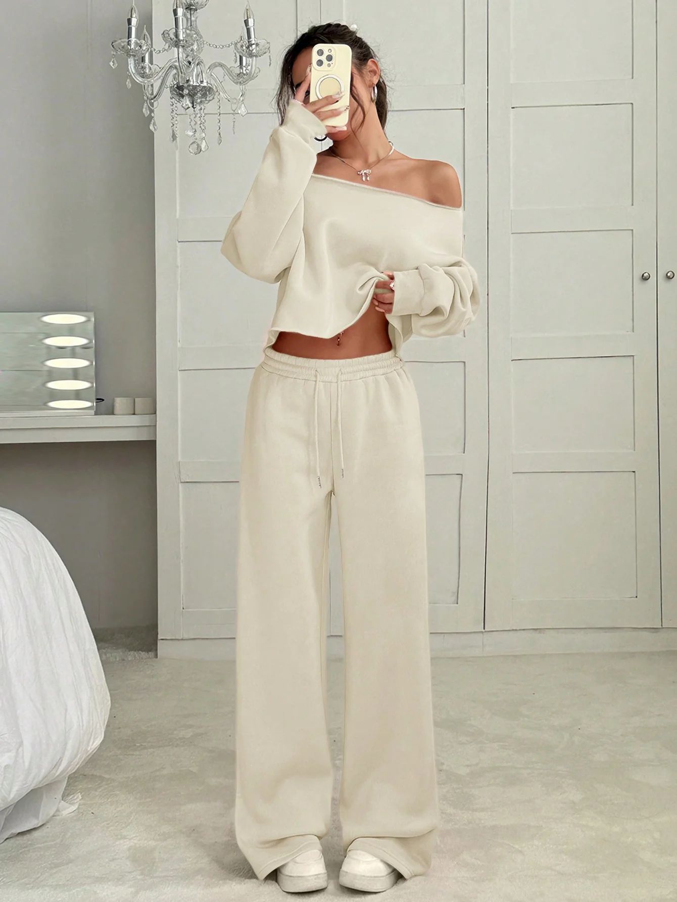 Autumn & Winter Two-Piece Sweater and Trousers Set