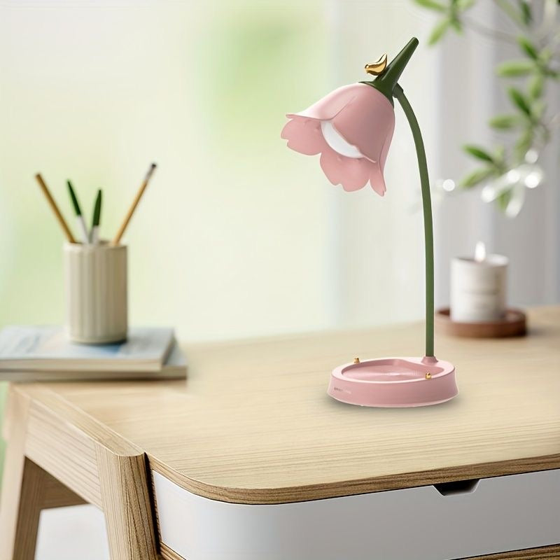 Flower LED Touch Desk Lamp