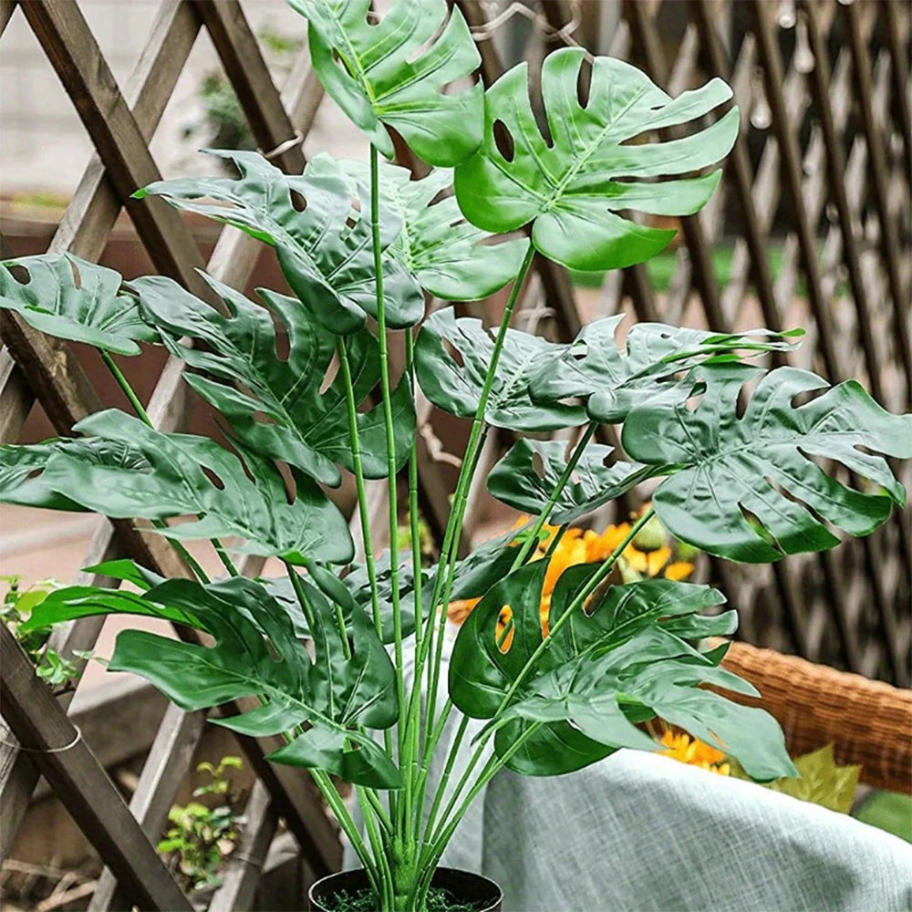 Artificial Monstera Plant – Realistic Green Home Décor