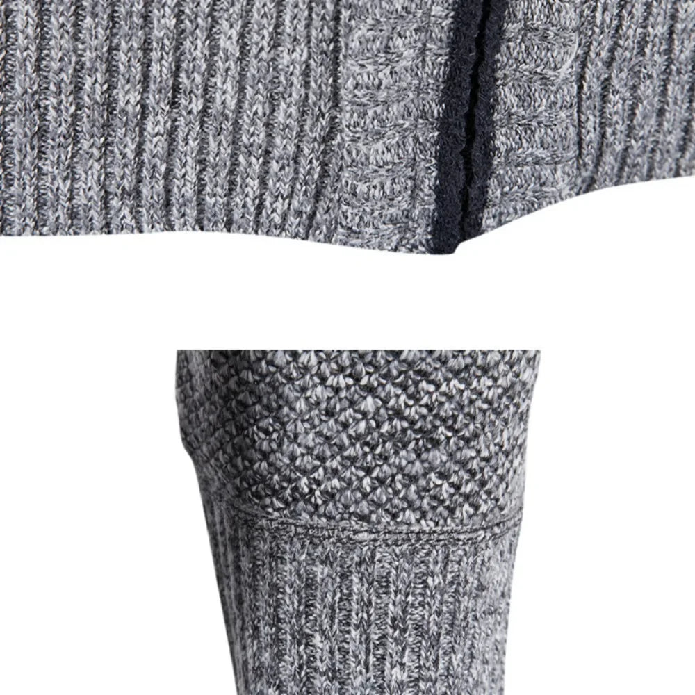 Men’s Knitted Fleece Zipper Cardigan