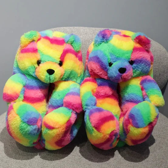 Highland Cow Plush Slippers