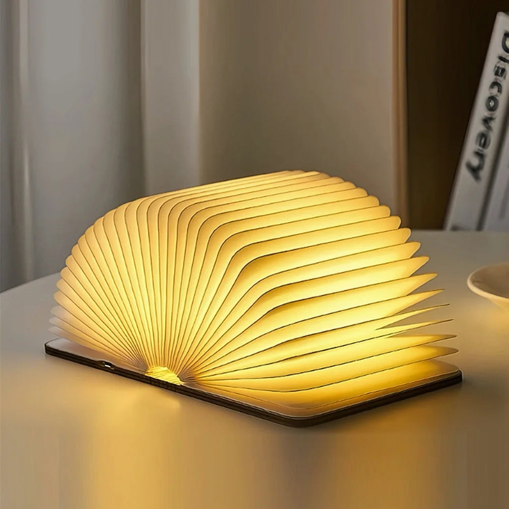 LED Wooden Book Lamp