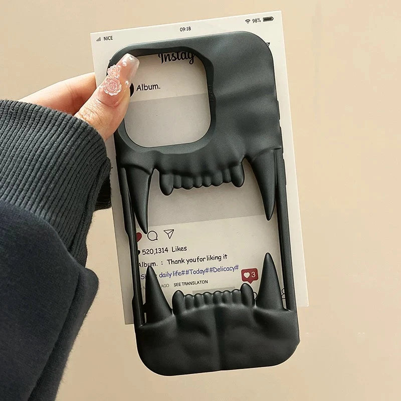 3D Pleated Tiger Tooth iPhone Case
