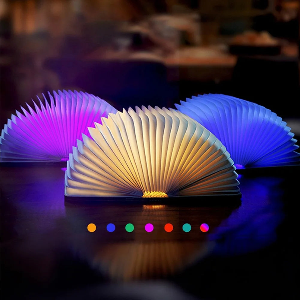 LED Wooden Book Lamp