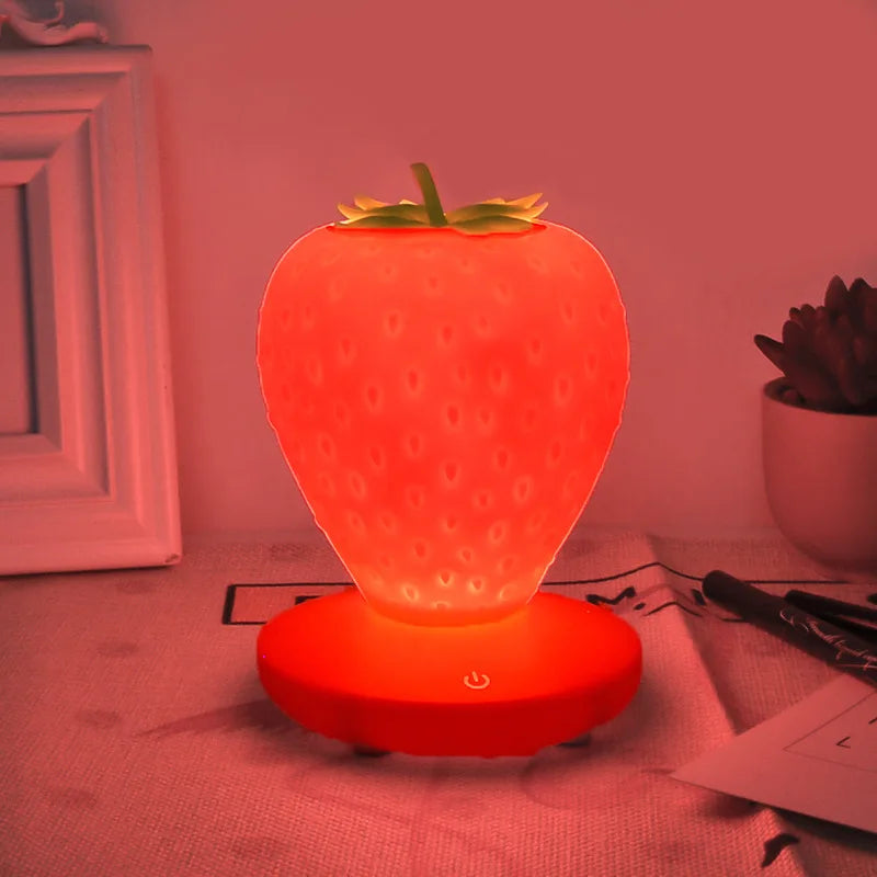 LED Strawberry Night Light