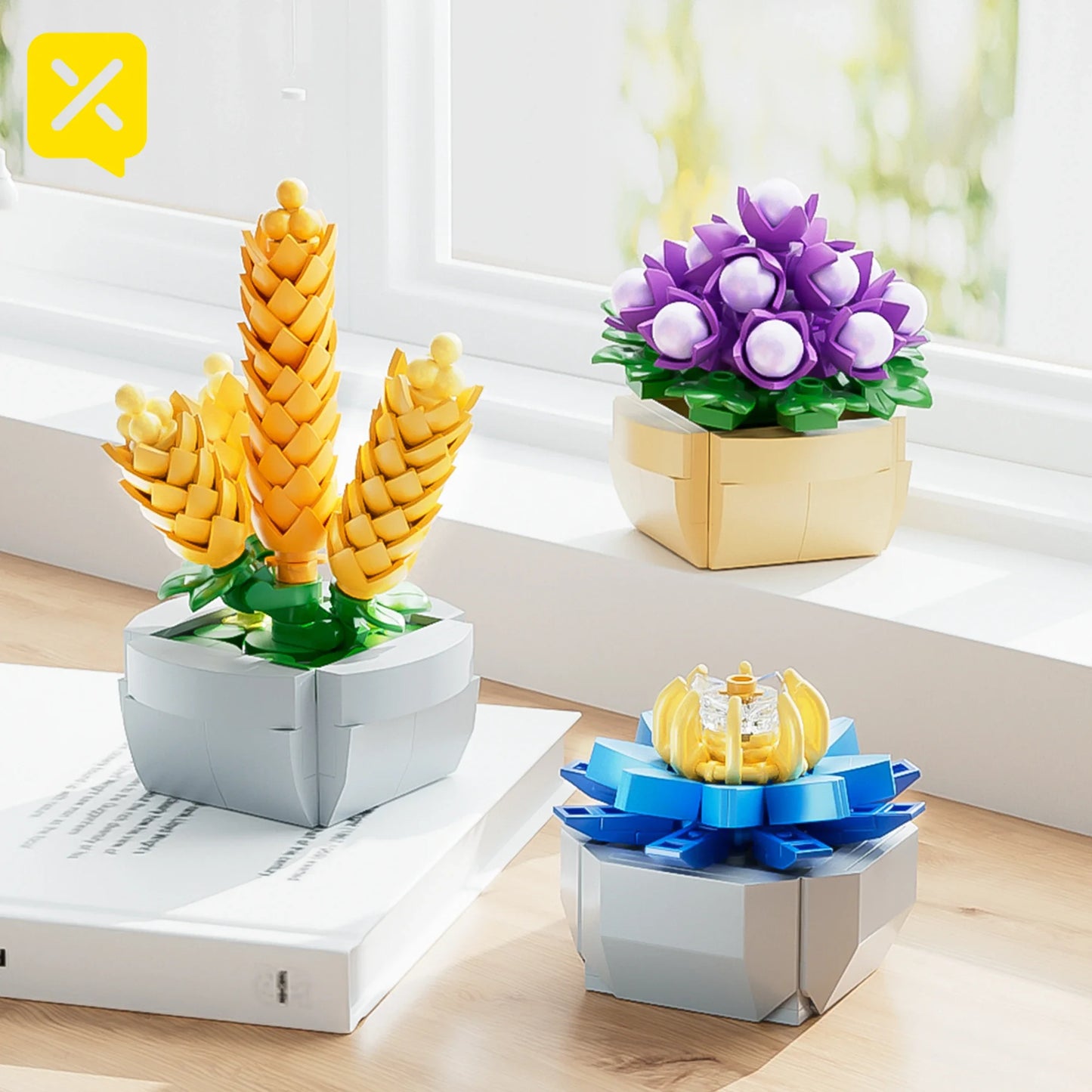 Succulent Flower Building Blocks
