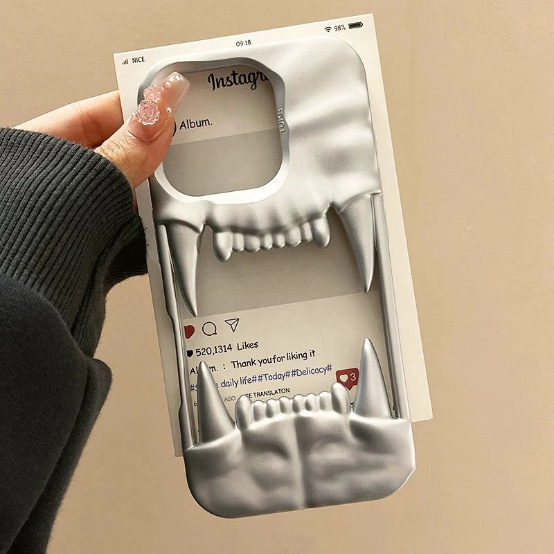 3D Pleated Tiger Tooth iPhone Case