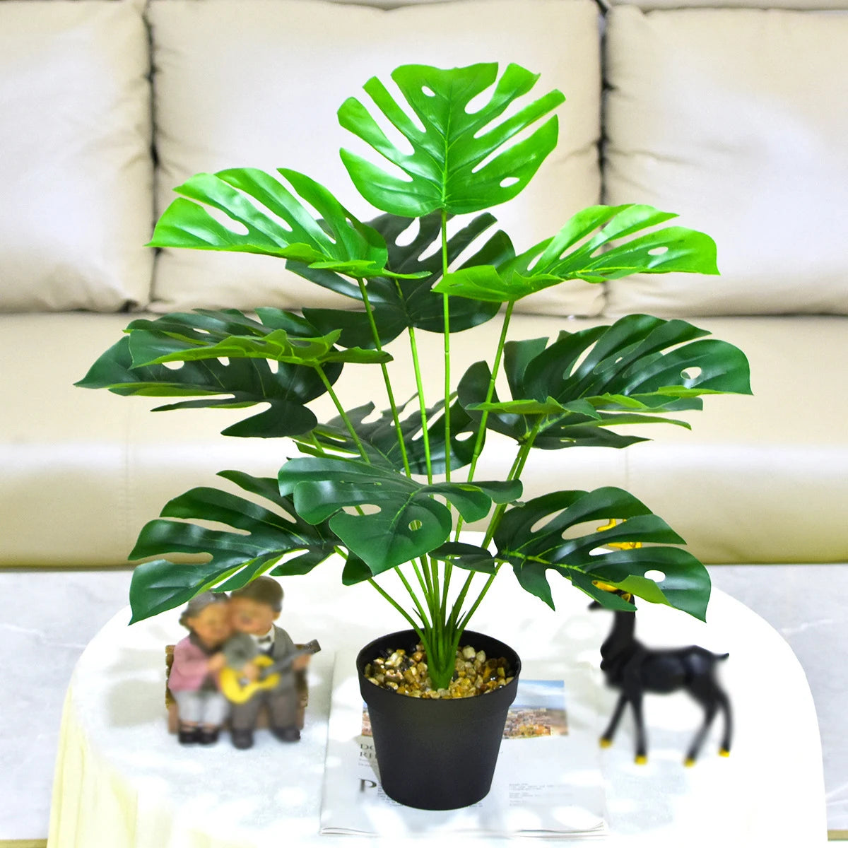 Artificial Monstera Plant – Realistic Green Home Décor