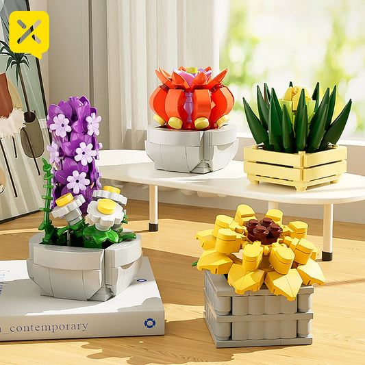 Succulent Flower Building Blocks
