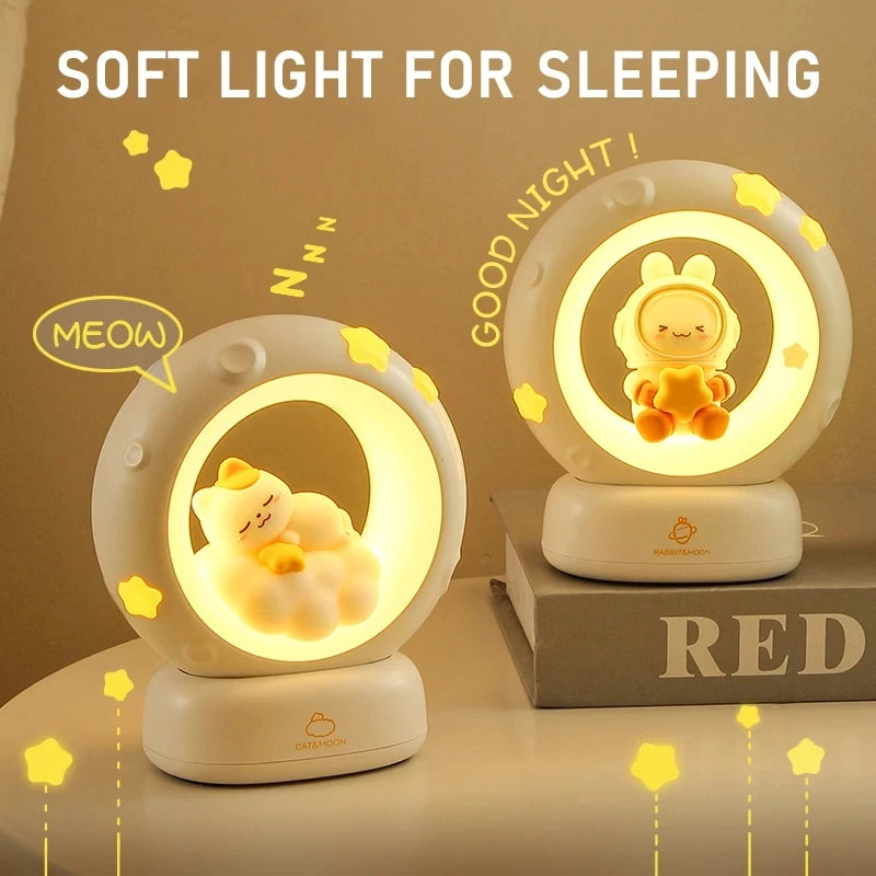 LED Moon Rabbit Night Light