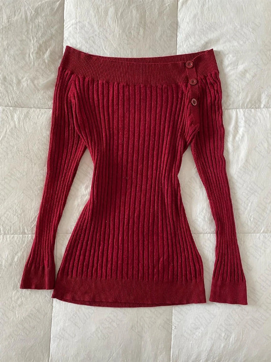 Y2K Retro Pullover Sweater