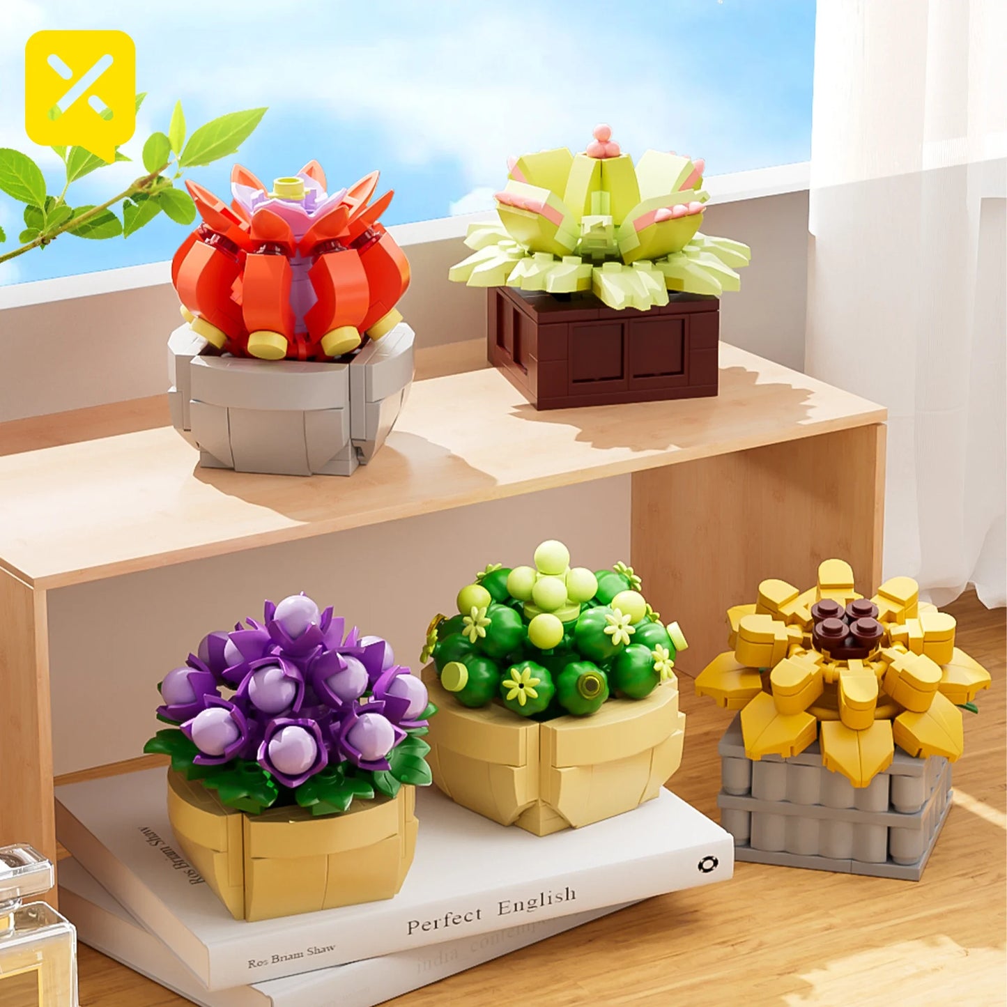 Succulent Flower Building Blocks