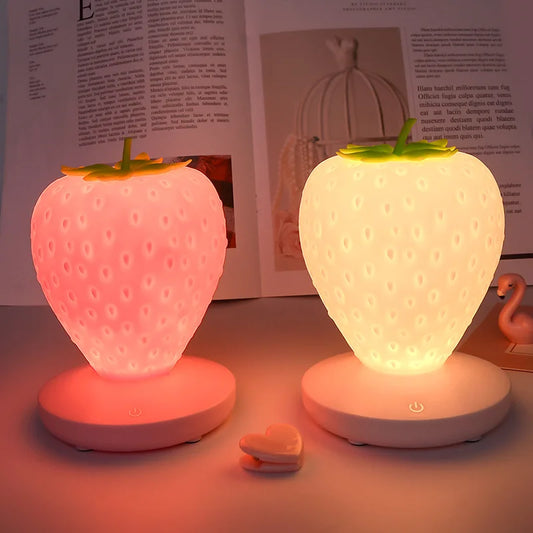 LED Strawberry Night Light