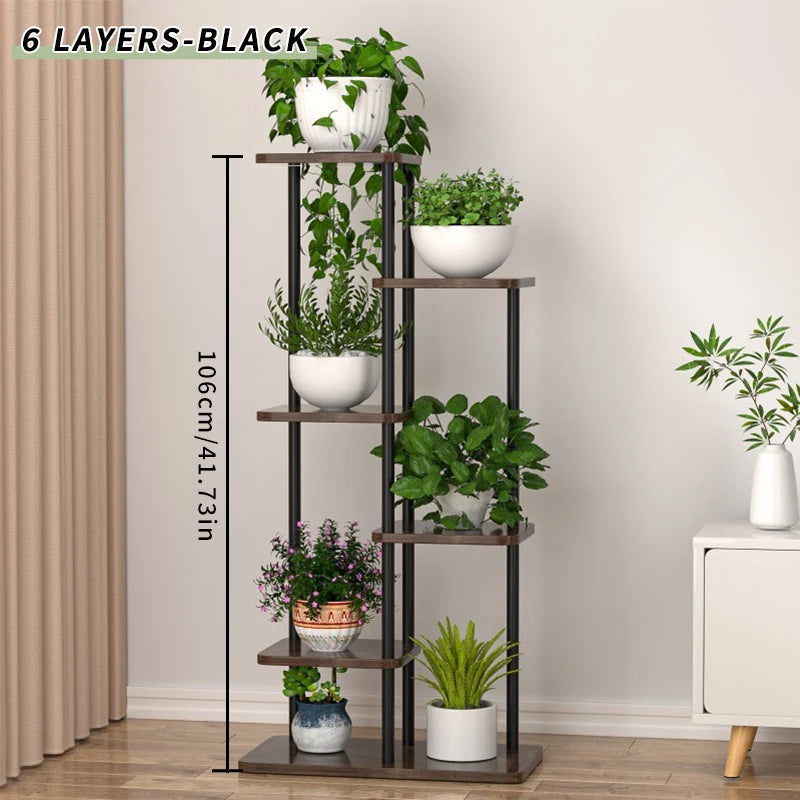 Wooden Multi-Layer Plant Stand