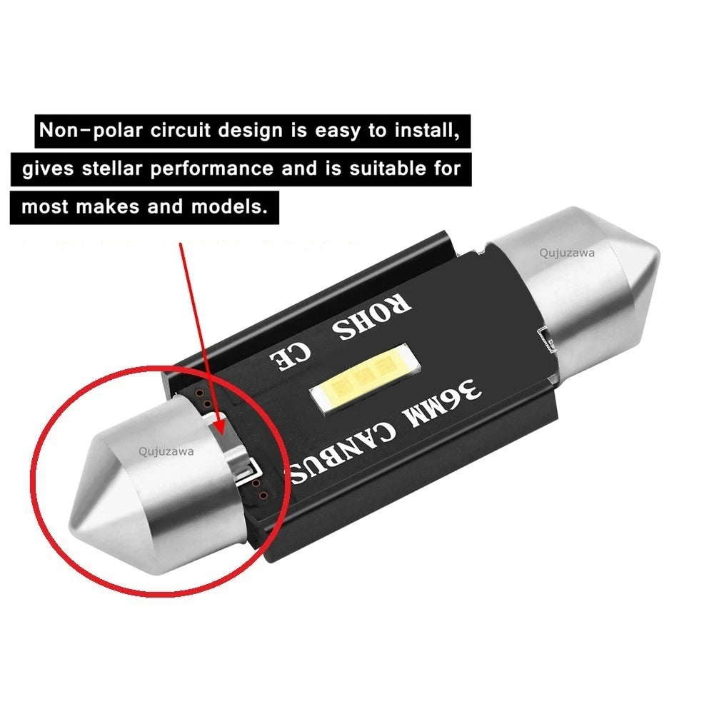 10PCS LED Car Dome Light Set – Super Bright Interior Bulbs