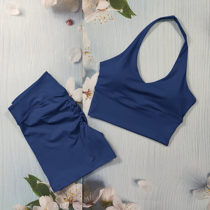 Scrunch Yoga Set – Sports Bra & Flared Leggings