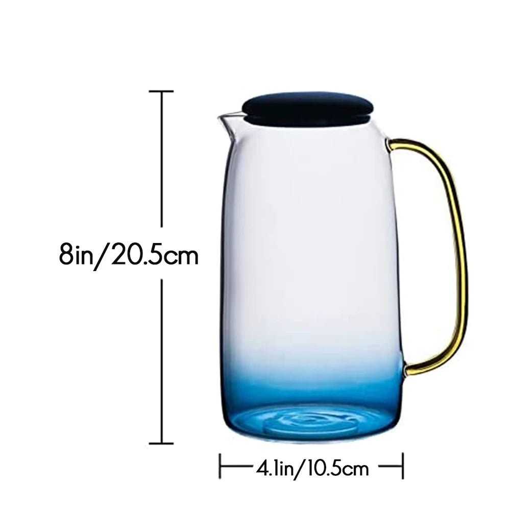 Borosilicate Glass Pitcher with Lid