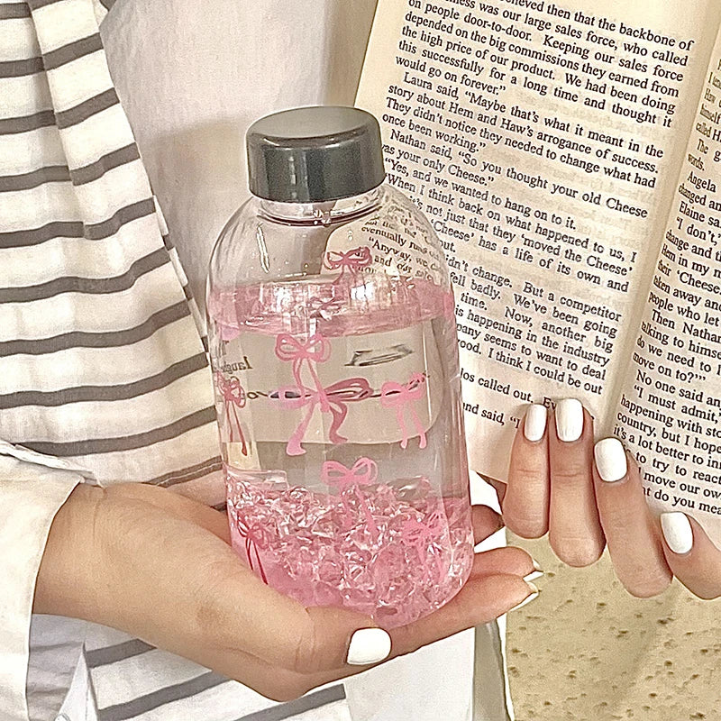 Portable Bowknot Drinking Bottle