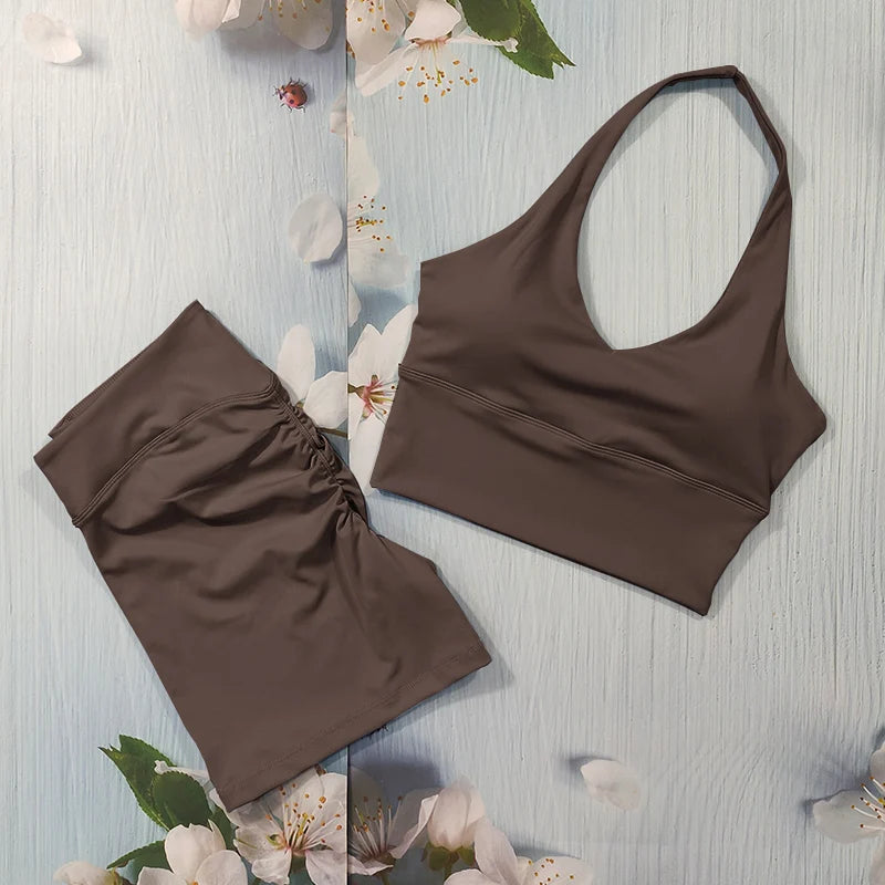 Scrunch Yoga Set – Sports Bra & Flared Leggings