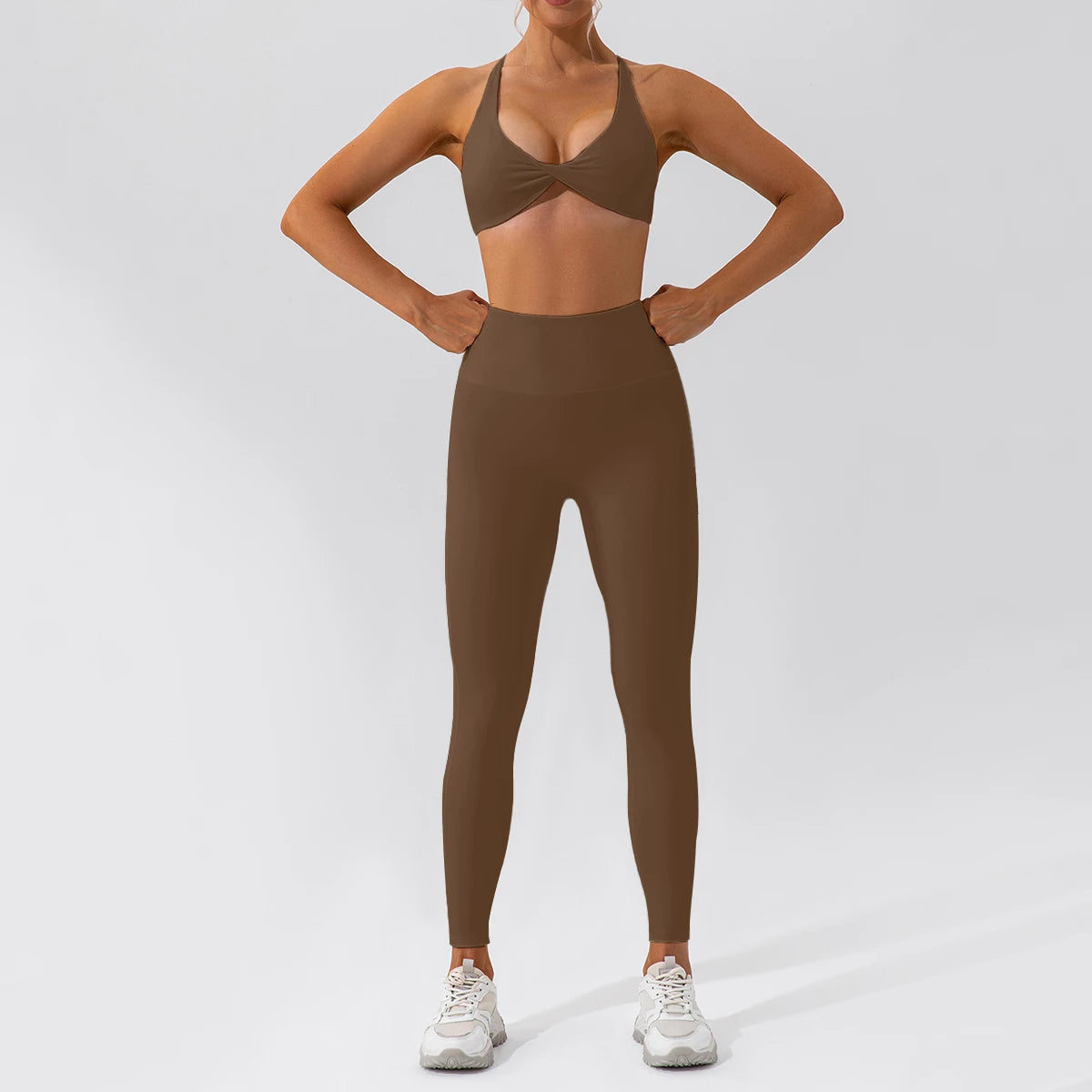 2PCS Women’s Yoga Set – Quick-Dry Long Sleeve Sportswear