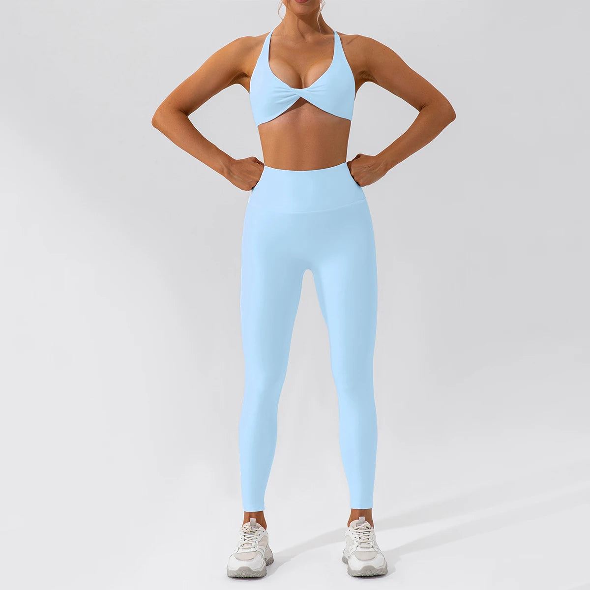 2PCS Women’s Yoga Set – Quick-Dry Long Sleeve Sportswear