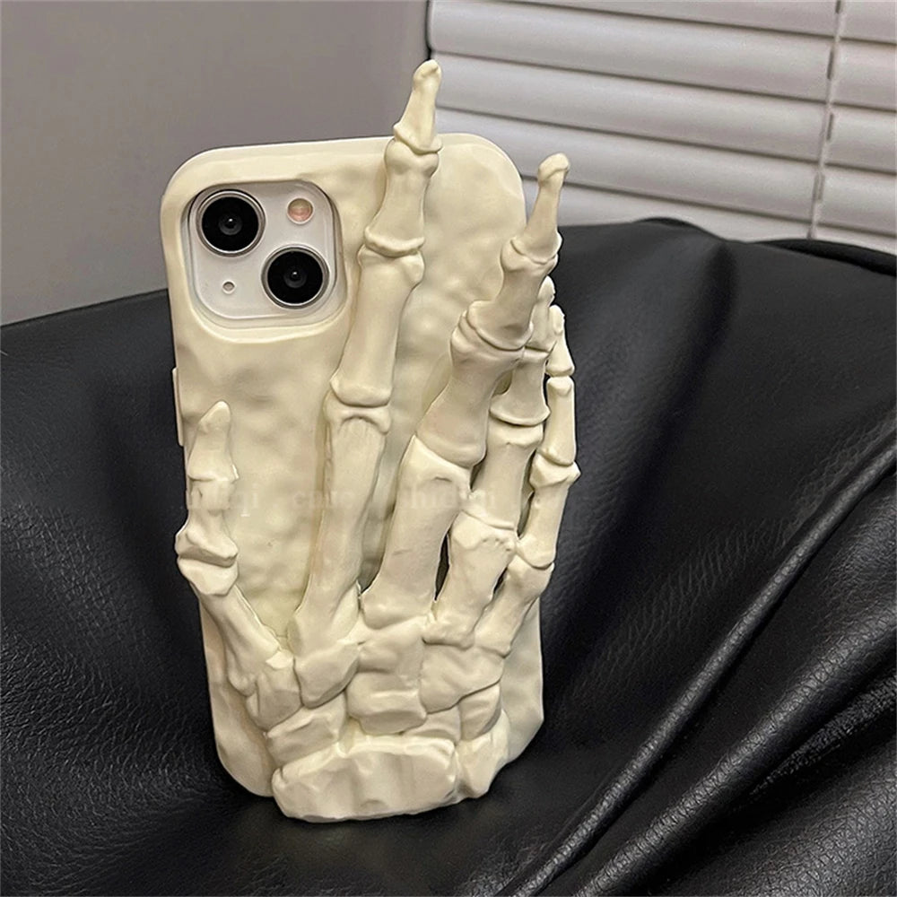 3D Skeleton Hand iPhone Case