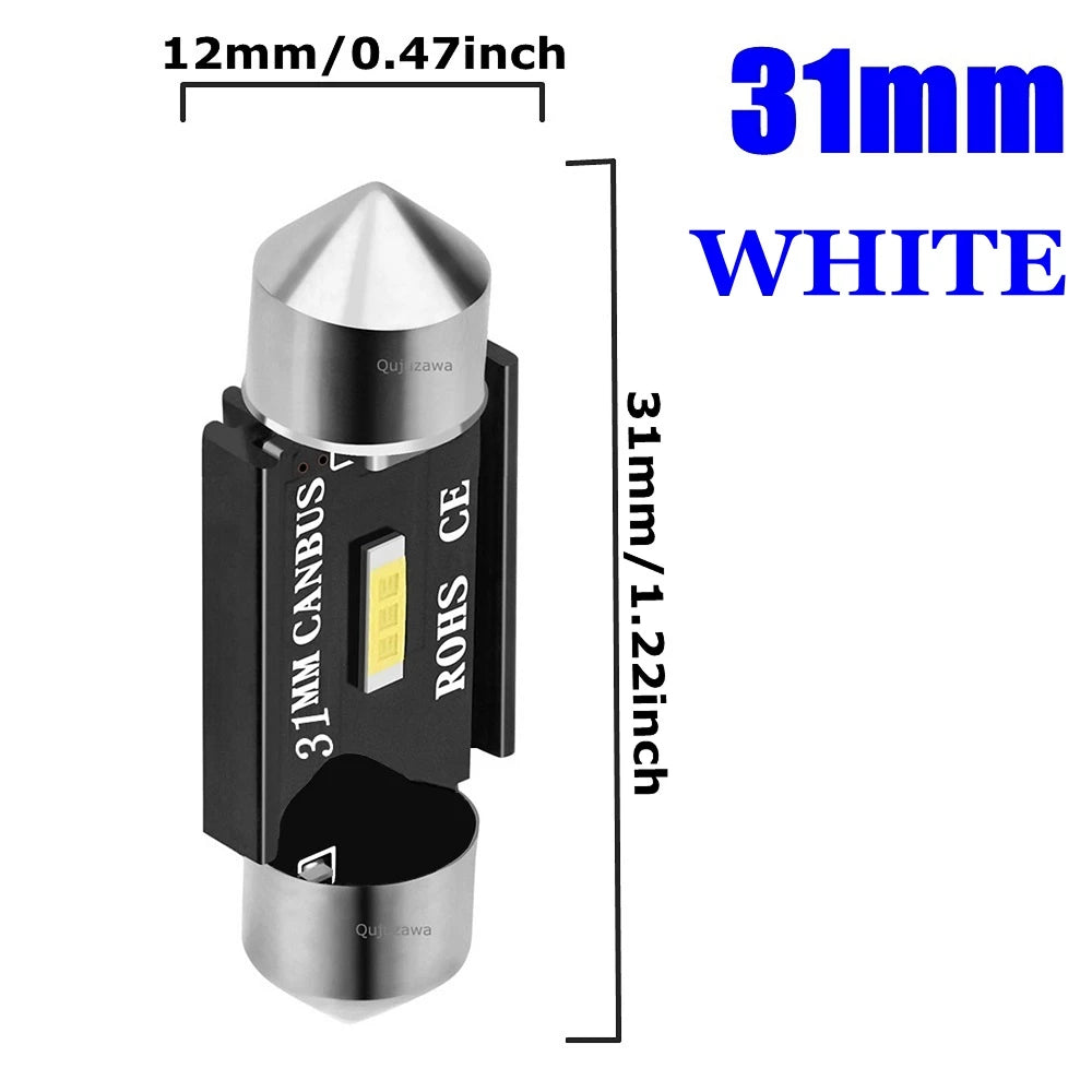 10PCS LED Car Dome Light Set – Super Bright Interior Bulbs