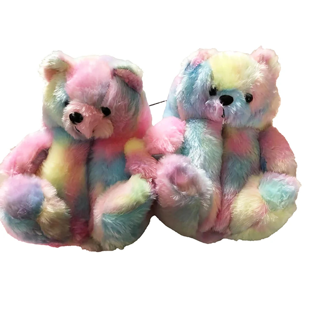 Highland Cow Plush Slippers