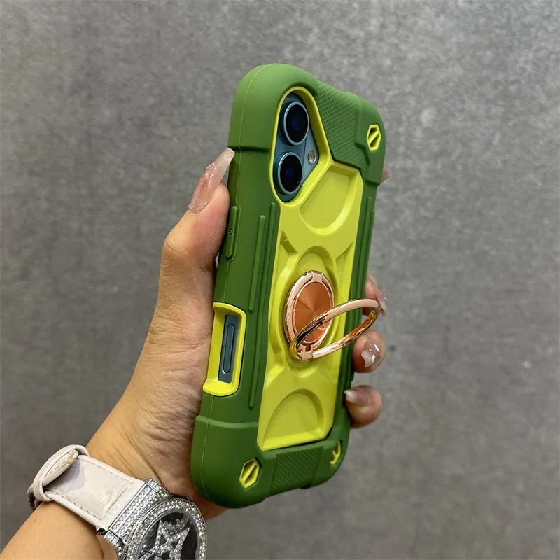 Luxury Armor Ring Holder iPhone Case