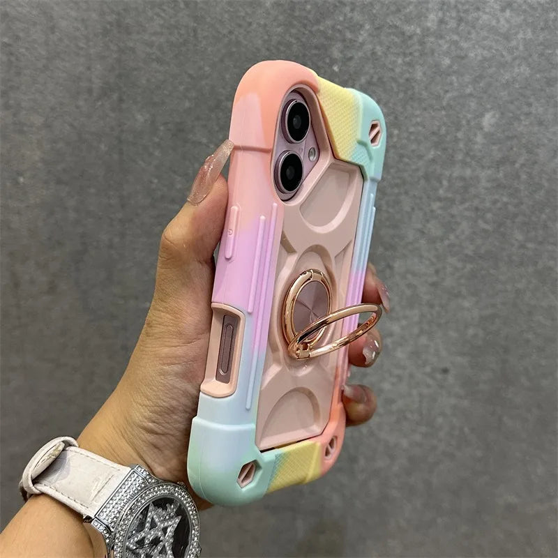 Luxury Armor Ring Holder iPhone Case