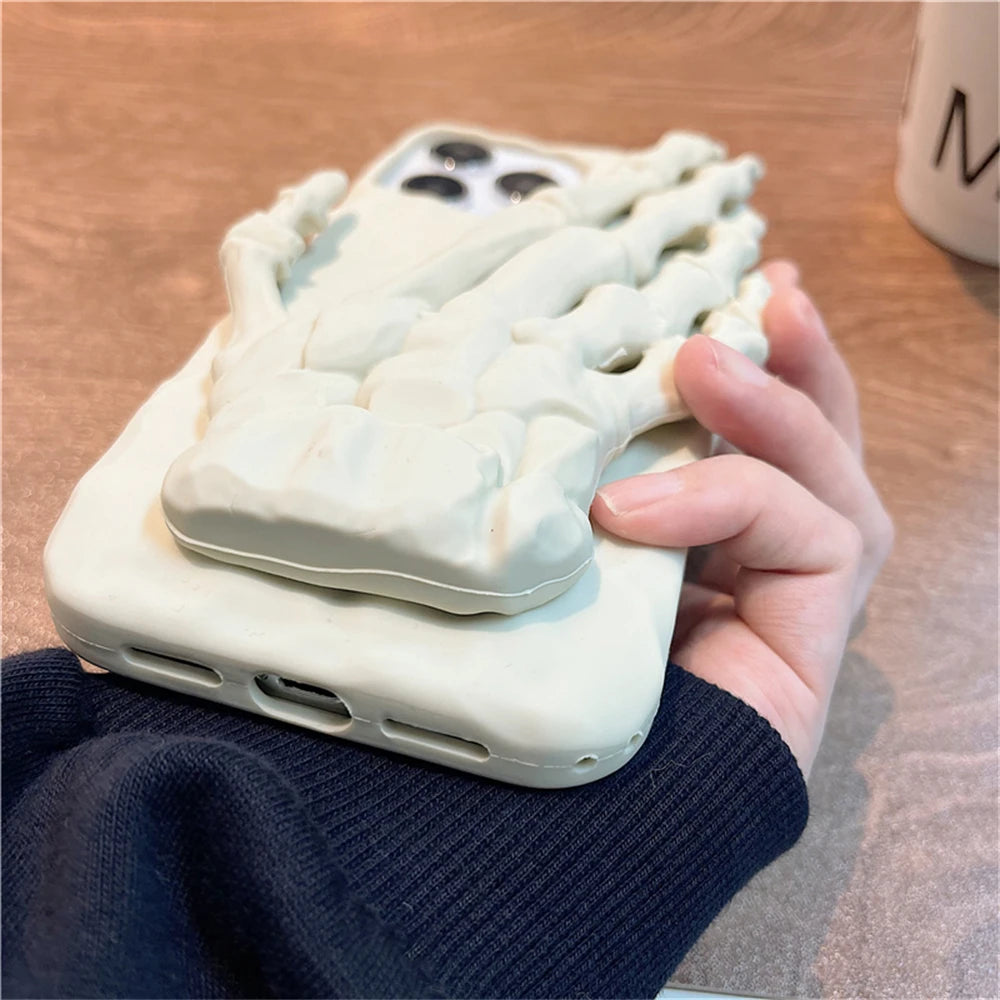 3D Skeleton Hand iPhone Case