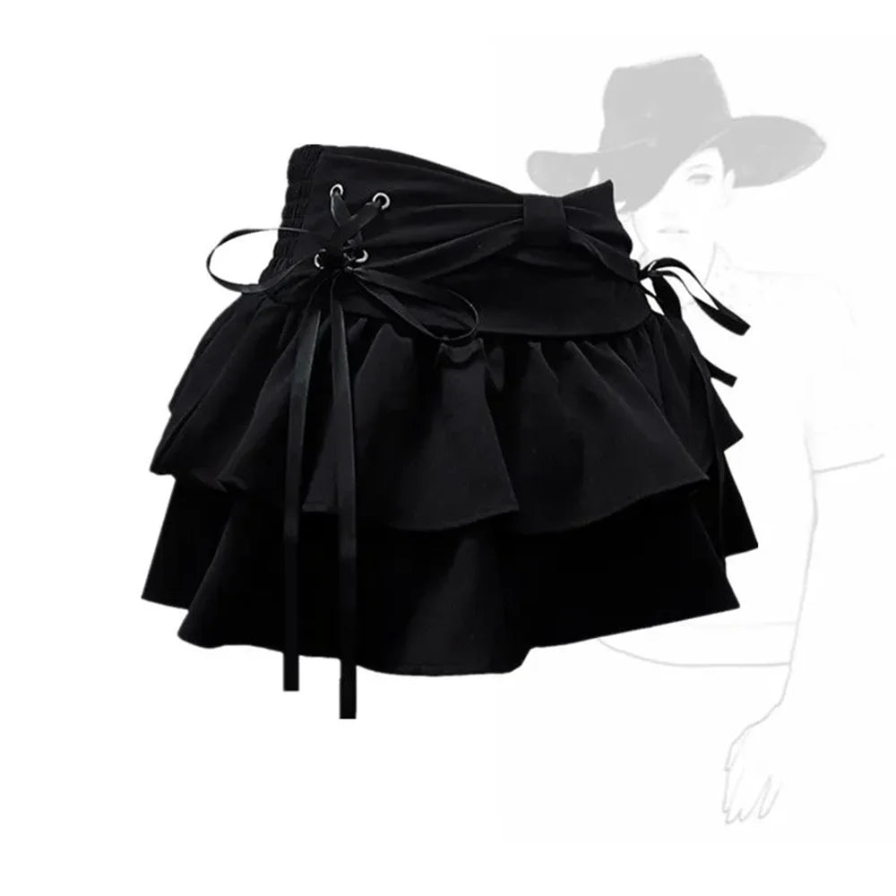 Vintage Bow Skirt – Elegant Retro Charm