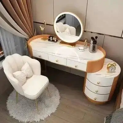 Nordic LED Makeup Dressing Table Set