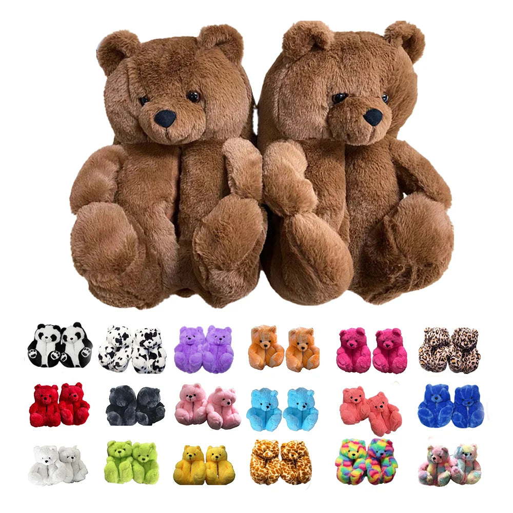 Highland Cow Plush Slippers