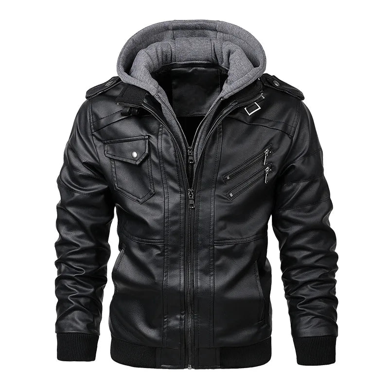 Men’s Classic Leather Jacket – Timeless Style & Durability