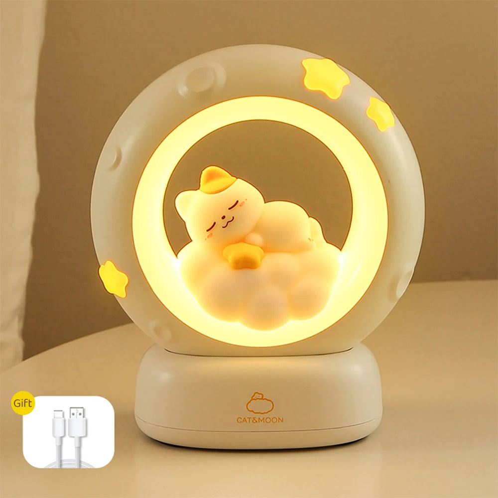LED Moon Rabbit Night Light
