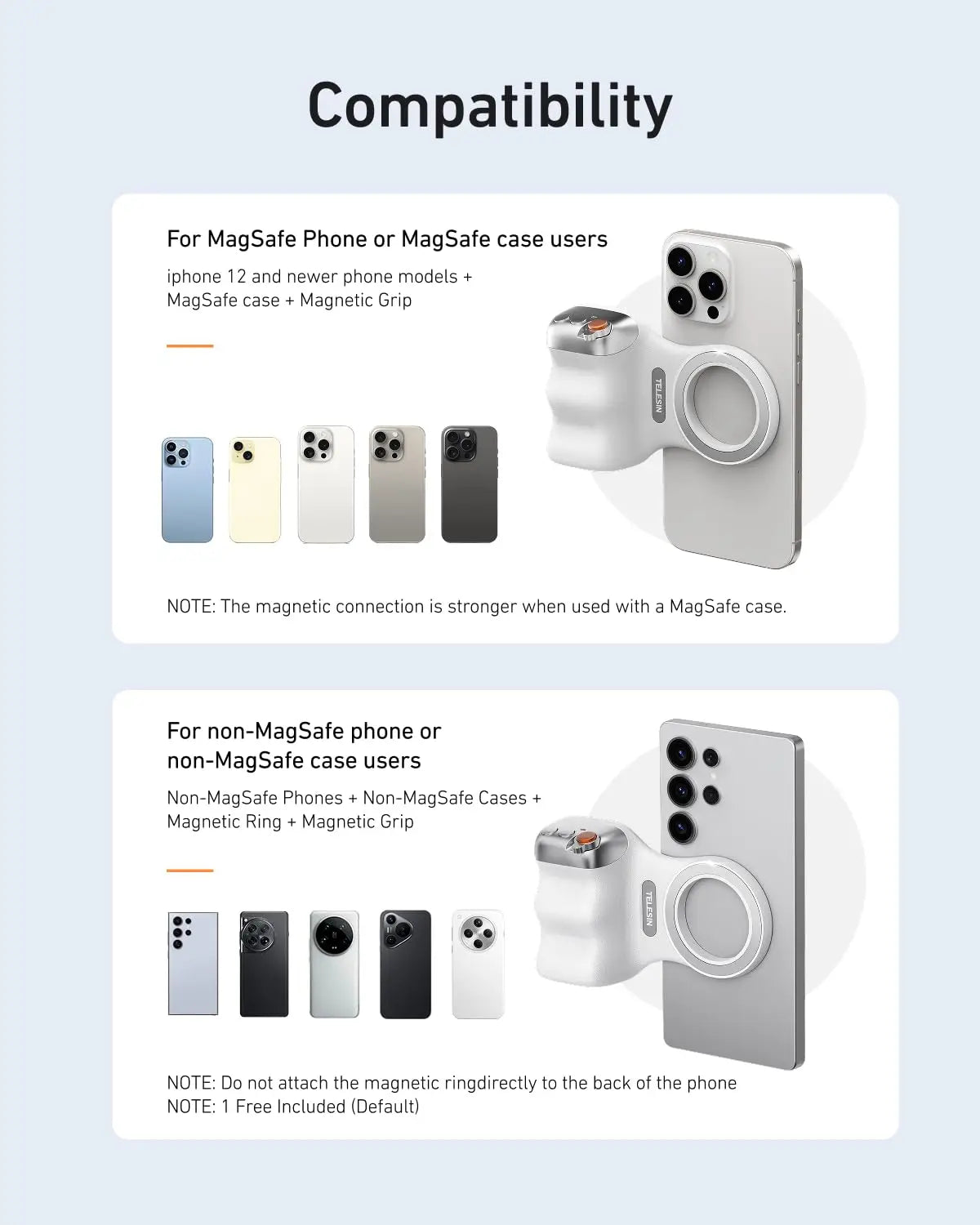 Fun Shot Magnetic Grip for iPhone & Android