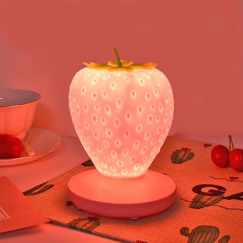 LED Strawberry Night Light