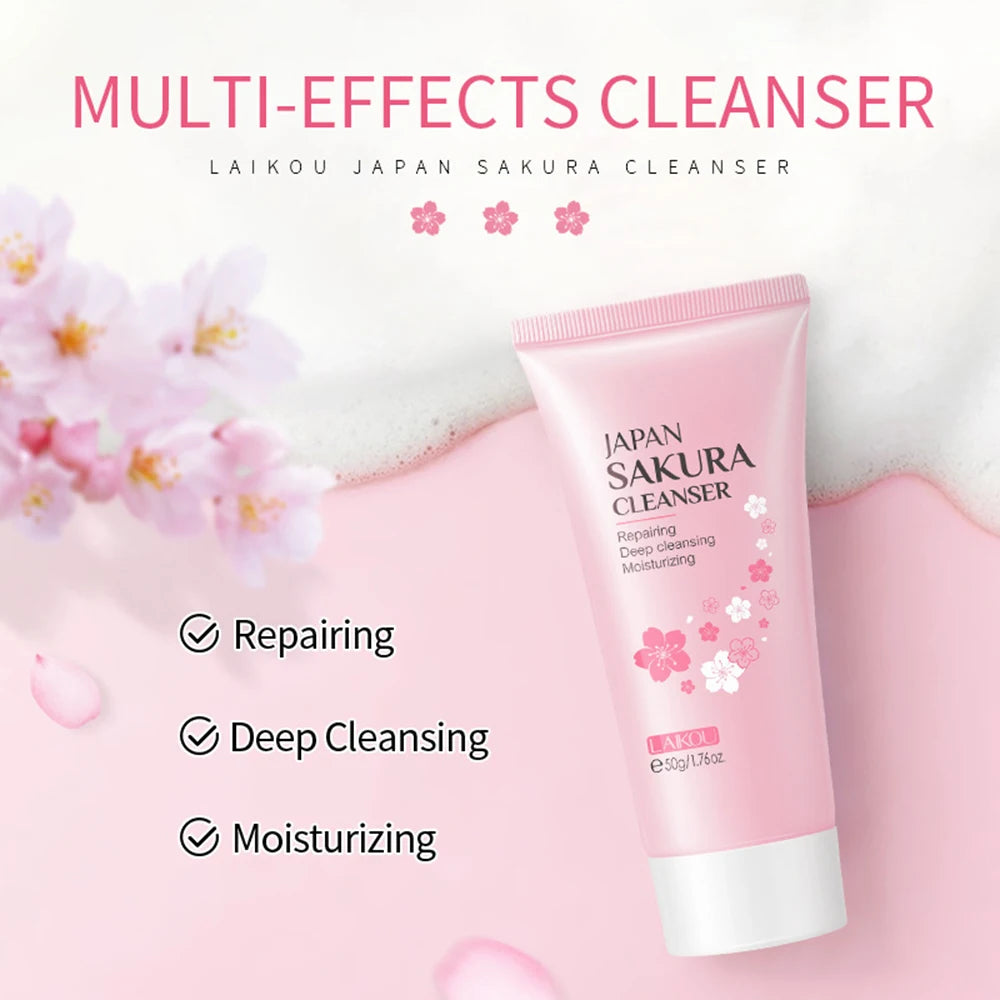 LAIKOU 8-Piece Sakura Skincare Set