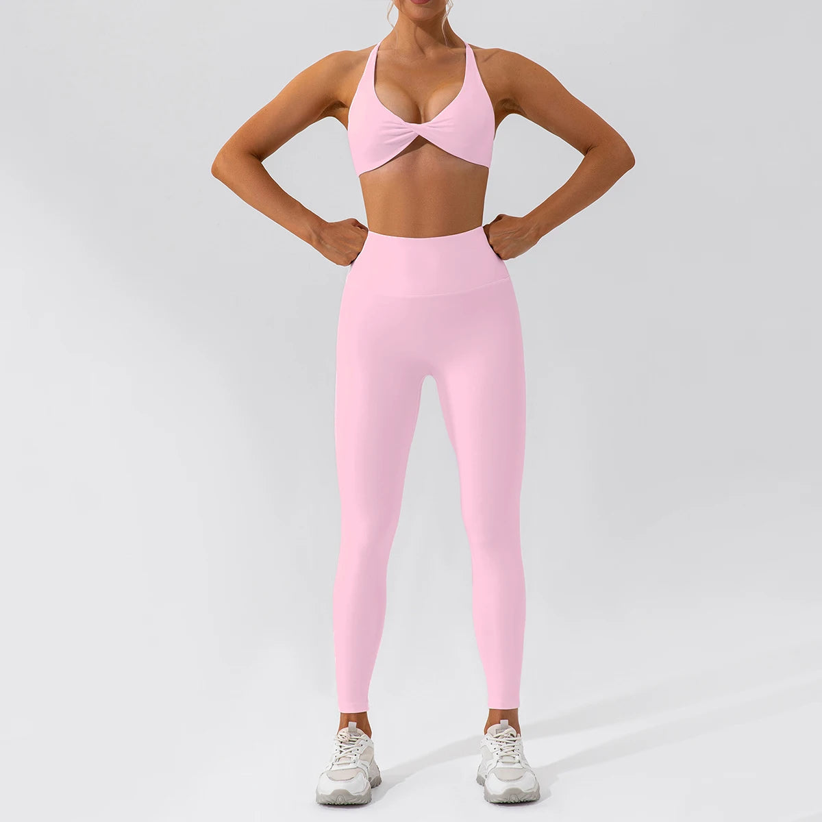 2PCS Women’s Yoga Set – Quick-Dry Long Sleeve Sportswear
