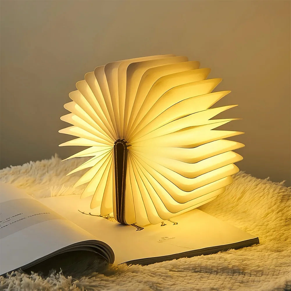 LED Wooden Book Lamp
